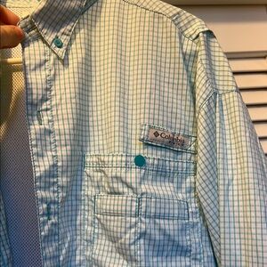 Columbia Men's Green Plaid Shirt